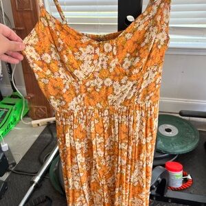 Floral Orange Sundress
